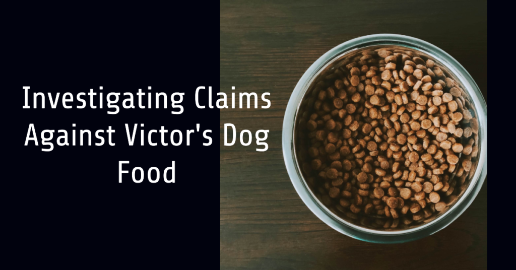 Victor's dog food